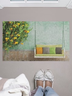 Придверный коврик JoyArty "Качели у стены" для обуви 75x45 см