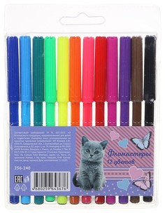 Фломастеры Sweet Kitty 12 шт No Brand