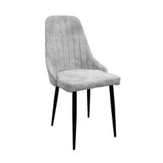 Стул M-GROUP МИЛАН, серый, чёрные ножки