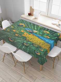 Скатерть прямоугольная JoyArty на кухонный стол "Жар птица" из оксфорда, 120x145 см