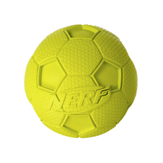 Апорт для собак NERF Мяч футбольный пищащий, желтый, 6.4 см