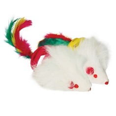 Погремушка для кошек Triol Мышь-шар с колокольчиком, разноцветный, 7.5 см, 3 шт