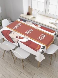 Скатерть прямоугольная JoyArty на кухонный стол "Японские дети" из оксфорда, 180x145 см