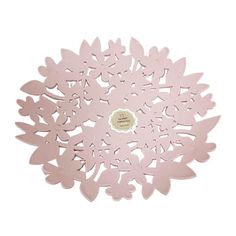 Тарелка мелкая Absolut home 1109 ажурная пластик розовая 29,5 х 4,2 см