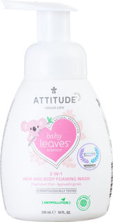 Пенка детская ATTITUDE Baby leaves для волос и тела 2в1 473мл