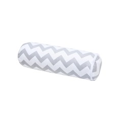 Подушка ортопедическая (Валик) с лузгой гречихи AMARO HOME Nature Roll (Зигзаг серый)
