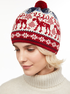 Шапка женская Scandica 070-10FP бордовая р.55-58