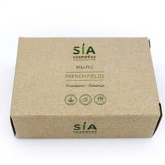 Мыло ручной работы банное для лица рук и тела SIA-Cosmetics Розмарин Лаванда French fields