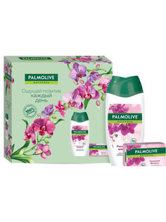 Набор Palmolive Натурэль Роскошная мягкость Гель для душа орхидея 250 мл, Мыло 90 г