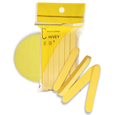 Спонж для умывания Chivey желтый 12 шт.