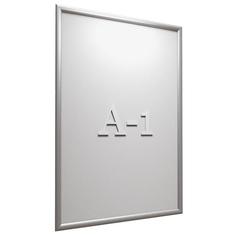 Информационная рамка Attache 1250948 настенная А1 алюминиевый клик-профиль серебристая