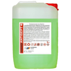 Антисептик кожный гель ЕвроLux антибактериальный спиртовой 5 л, 1278669 No Brand