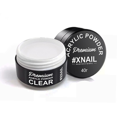 Акриловая пудра Xnail Premium прозрачная 40 г