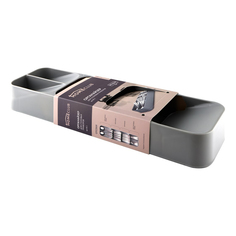 Органайзер для столовых приборов Homeclub Smart Storage 39,5 х 11 х 5 см серый