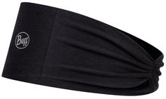 Повязка унисекс Buff Tapered Headband solid black, one size