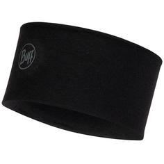 Повязка унисекс Buff 2L Midweight Merino Wool Headband solid black, one size