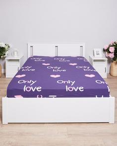 Простыня на резинке из поплина "Всё себе", Вивиана, Размер: 120 х 200