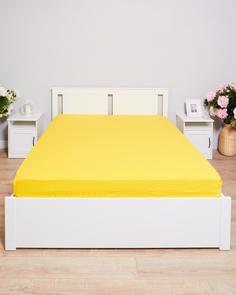 Простыня на резинке из поплина "Всё себе", Айси, Размер: 160 х 200