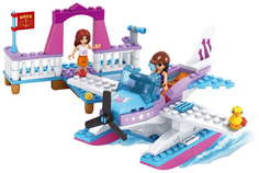 Конструктор Ausini водный самолёт, 161 деталь