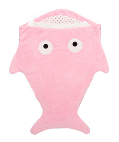 Одеяло-конверт Крошка Я Акула розовое 48x83 см