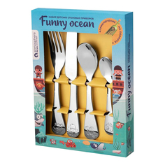 Набор столовых приборов Atmosphere Funny ocean детский 4 шт Atmosphere®