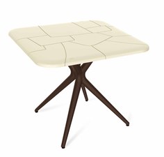 Кухонный стол SHT-TU30/TT30 83/83 Бежевый, пластик/Коричневый, пластик Sheffilton
