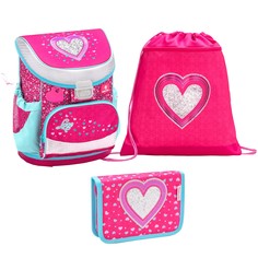 Ранец детский Belmil Mini-Fit Heart с мешком для обуви и пеналом