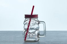Кружка с крышкой и соломкой EXCELLENT HOUSEWARE CD1000970