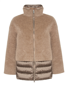 Пуховик женский add 2AWF96 коричневый 48