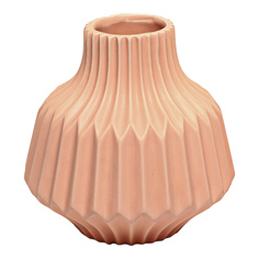 Ваза керамическая S&A Ceramic граненая 15 х 15 х 15 см розовая