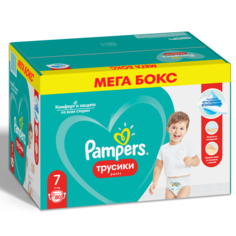 Трусики Pampers Pants 17+ кг, размер 7, 80 шт.