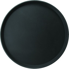 Поднос круглый, 35,6 см., черный, пластик, 1400ct/gf, Prohotel