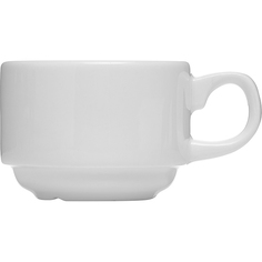 Чашка Steelite кофейная «Монако Вайт», 0,085 л., 6 см., белый, фарфор, 9001 C333