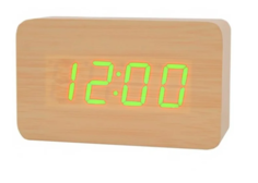 Цифровые настольные часы-будильник VST-863 (Светло-бежевые) Da Privet