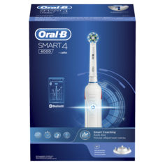 Зубная щетка электрическая Braun Oral-B Smart 4 4000 White D601.524.3