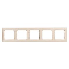 Рамка Legrand VALENA (774355) 5 постов горизонтальная бежевая