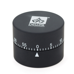 Таймер Dewal механический, круглый, черный