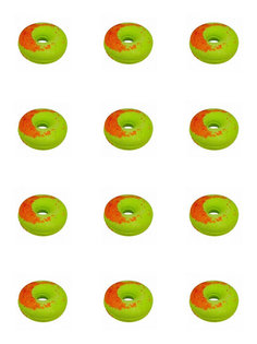 Гейзер для ванны Cafe mimi "Персиковый пончик с киви", 140 г - 12 шт