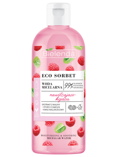 ECO SORBET Raspberry Мицеллярная вода увлажняющая и успокаивающая, 500 мл Bielenda