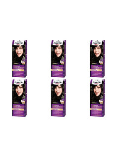 Крем-краска для волос Palette, N1 черный, 6 шт