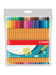 Ручки капиллярные "Point 88", 40 цветов Stabilo