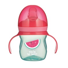 Поильник-непроливайка Canpol Babies So Cool 6+ с мягким силик. носик.,красный,57/303_pin