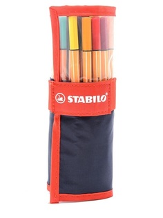Набор ручек капиллярных STABILO point 88 25 ручек