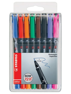 Набор маркеров STABILO OHPen universal Permanent Superfine 841/8 8 шт