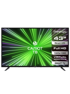 LED телевизор Full HD Prestigio PTV43SS07Y_CIS_BK TOP SBER TV Black с «Салют ТВ»