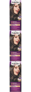 Крем-краска для волос Palette, C6 Холодный средне-русый, 3 шт
