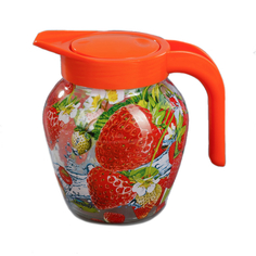 Кувшин LarangE с крышкой Клубничный микс 1,5 л