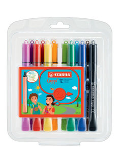 Фломастеры 12цв STABILO CAPPI 168/12-1 Stabilo