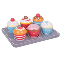 Игрушка Bigjigs Toys Поднос с кексами BJ465