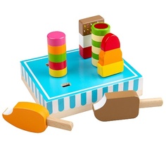 Игровой набор Bigjigs Toys деревянных фигурок на подставке Леденцы на палочке BJ059